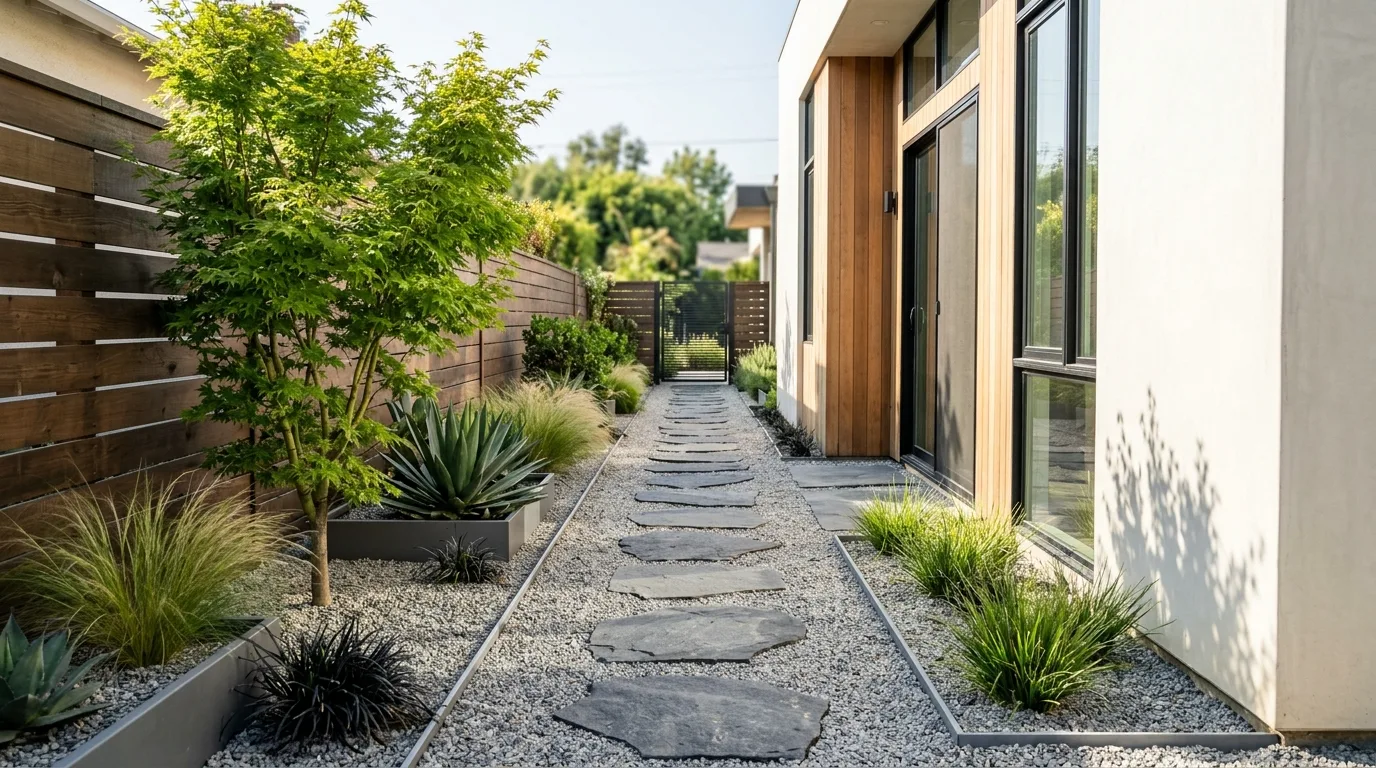 Lighting Along the Side Yard
